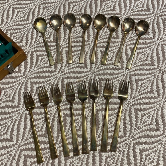 Kee teck jewelry vintage Bangkok Thailand silverware set - Picture 13 of 16